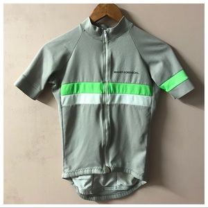 ‼️SOLD‼️Brandt-Sorenson Gray Striped Bicycle Jersey